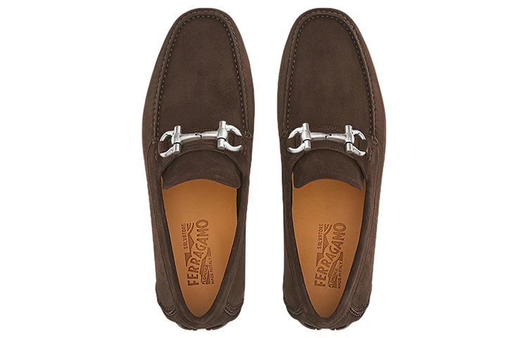 FERRAGAMO Gancini 'Brown Suede' 圖 3