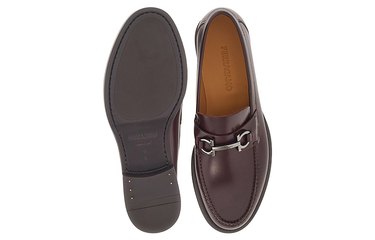 Shop FERRAGAMO Gancini 'Purple Buckle Detail' 021606-762691