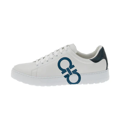 FERRAGAMO Gancini 'White Fashion Sneakers'