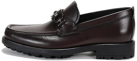 Ferragamo Gancini Brown Loafers Slip-On Flats 02A515 671793 Ferragamo Gancini Brown Loafers Slip-On Flats 02A515 671793