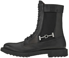 FERRAGAMO Gancini Calfskin Lace-up Ankle Boots 'Black' 020953-756557 FERRAGAMO Gancini Calfskin Lace-up Ankle Boots 'Black' 020953-756557