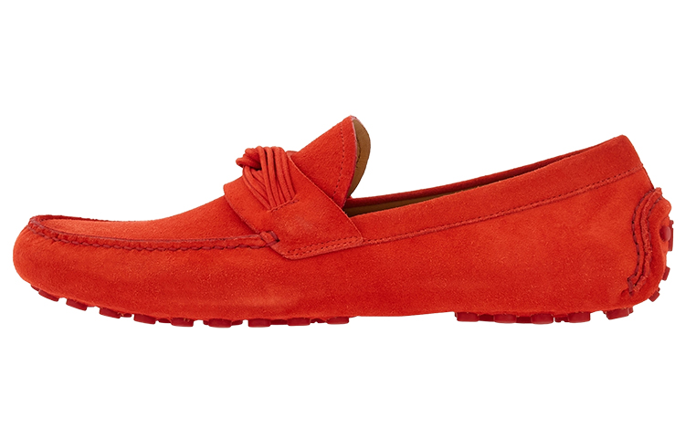 FERRAGAMO Gancini Driver 'Red Velvet Stitching' 021610-762668