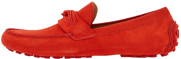FERRAGAMO Gancini Driver 'Red Velvet Stitching' 021610-762668 FERRAGAMO Gancini Driver 'Red Velvet Stitching' 021610-762668