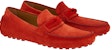 FERRAGAMO Gancini Driver 'Red Velvet Stitching' 021610-762668