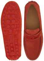 FERRAGAMO Gancini Driver 'Jahitan Baldu Merah' 021610-762668 Shop FERRAGAMO Gancini Driver 'Jahitan Baldu Merah' 021610-762668