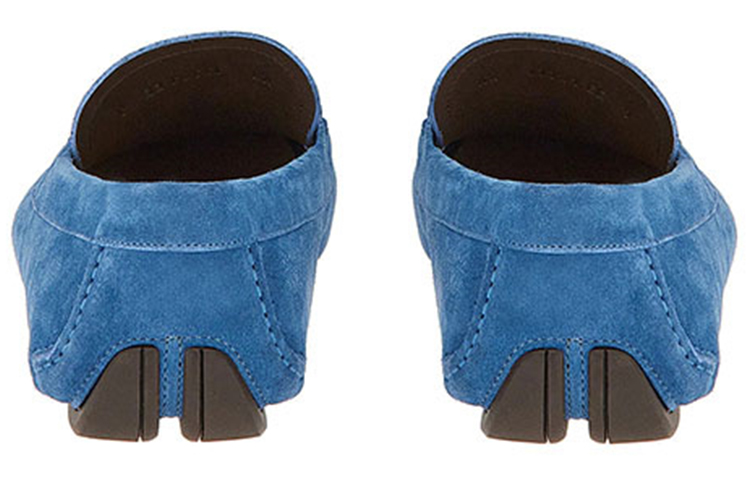 FERRAGAMO Gancini Driver Moccasin 'Blue Velvet' 圖 4