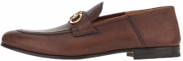 FERRAGAMO Gancini Leather Loafer 'Brown' 020990-757633 FERRAGAMO Gancini Leather Loafer 'Brown' 020990-757633