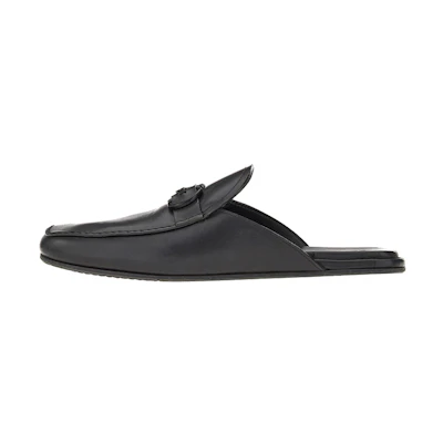 FERRAGAMO Gancini Leather Mule 'Black'