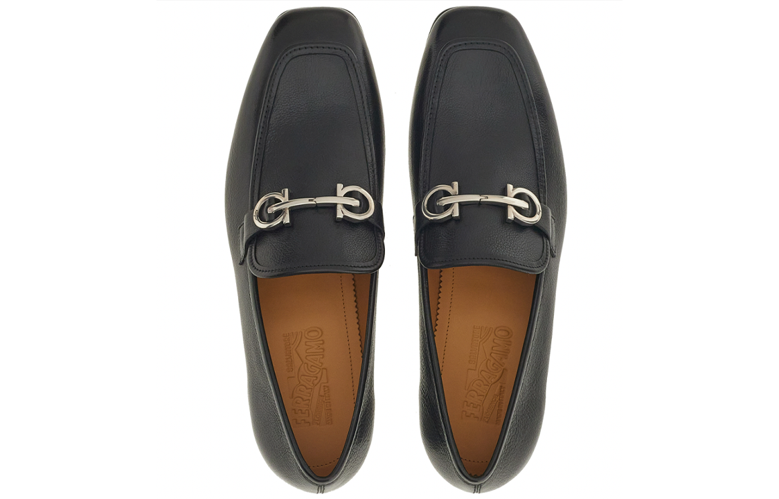 Shop FERRAGAMO Gancini Loafer 'Black' 021028-758375