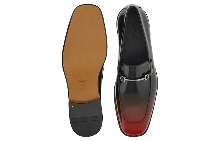 FERRAGAMO Gancini Loafer 'Black Fashion Buckle' 圖 5