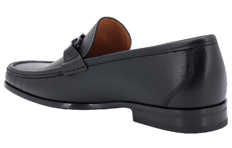 Shop FERRAGAMO Gancini Loafer 'Kulit Hitam' 029457-762340