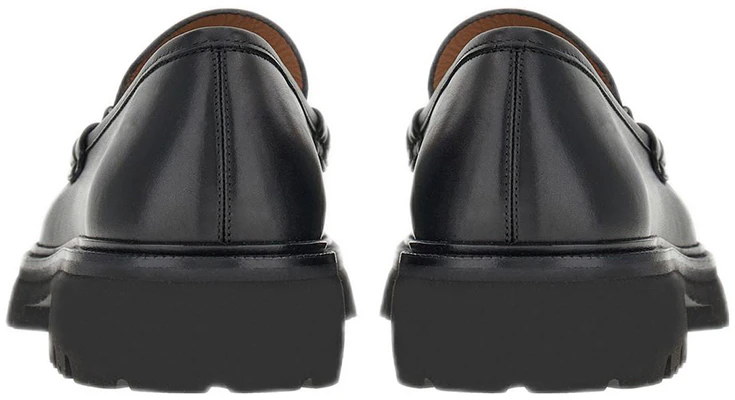 FERRAGAMO菲拉格慕 Gancini 皮革 側插休閒船鞋 男款 黑色 Shop FERRAGAMO菲拉格慕 Gancini 皮革 側插休閒船鞋 男款 黑色