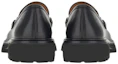 Shop FERRAGAMO菲拉格慕 Gancini 皮革 側插休閒船鞋 男款 黑色