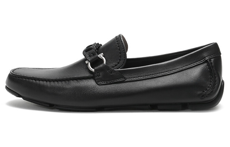 Buy Mocasín FERRAGAMO Gancini 'Cuero Negro' 02C216-724923