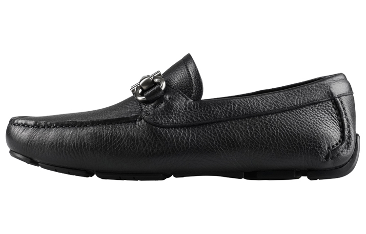 FERRAGAMO Gancini Loafer 'Black Leather' 02C398-755610