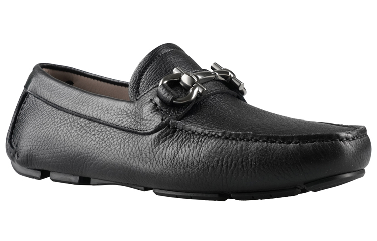 Lookbook 費拉格慕 Gancini 皮革樂福鞋 黑色