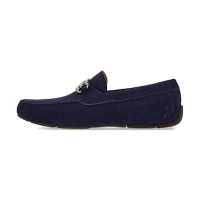 FERRAGAMO Gancini Loafer 'Blue Velvet'