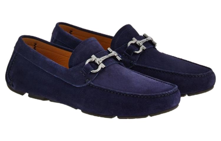 FERRAGAMO Gancini Loafer 'Blue Velvet' 圖 2