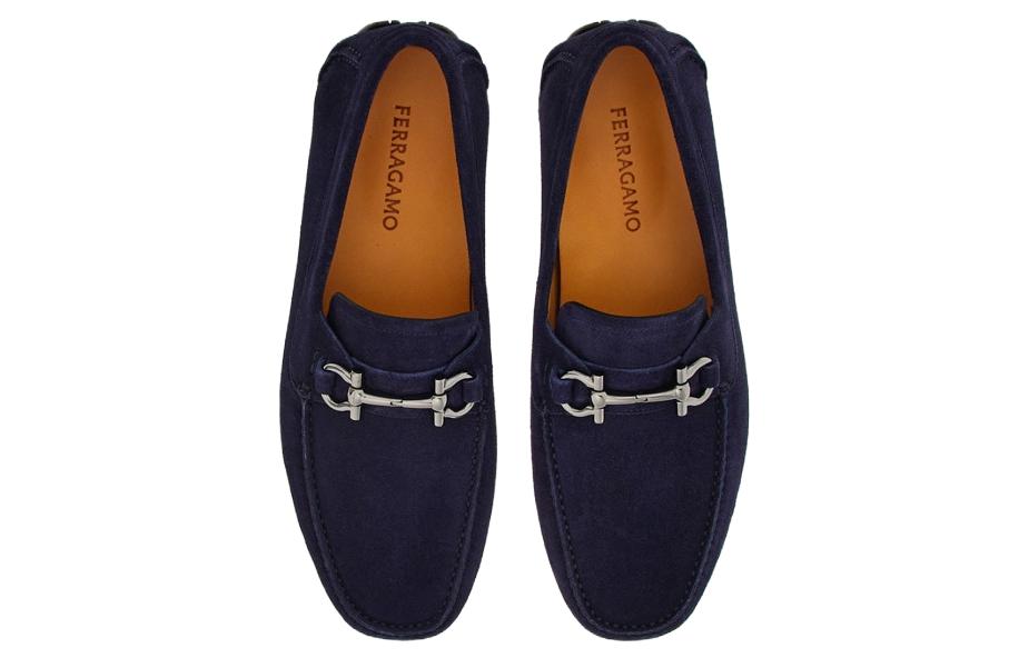 FERRAGAMO Gancini Loafer 'Blue Velvet' 圖 3