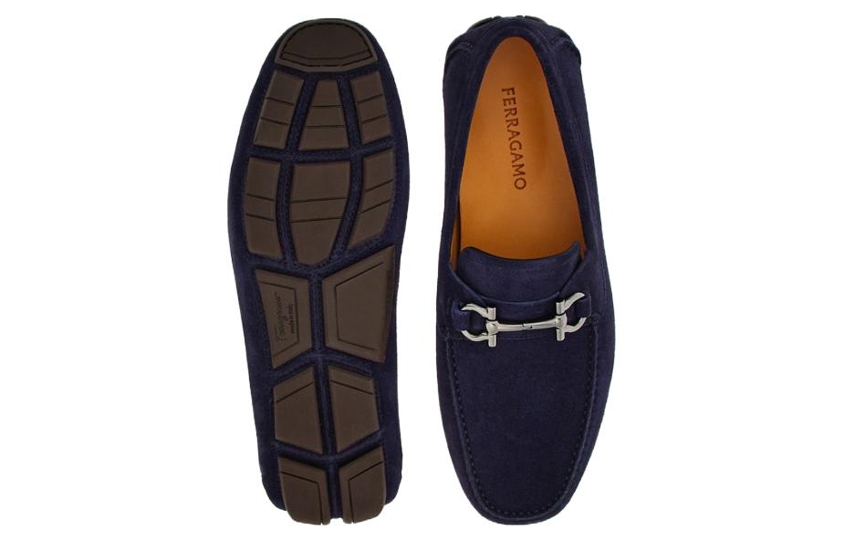 FERRAGAMO Gancini Loafer 'Blue Velvet' 圖 4