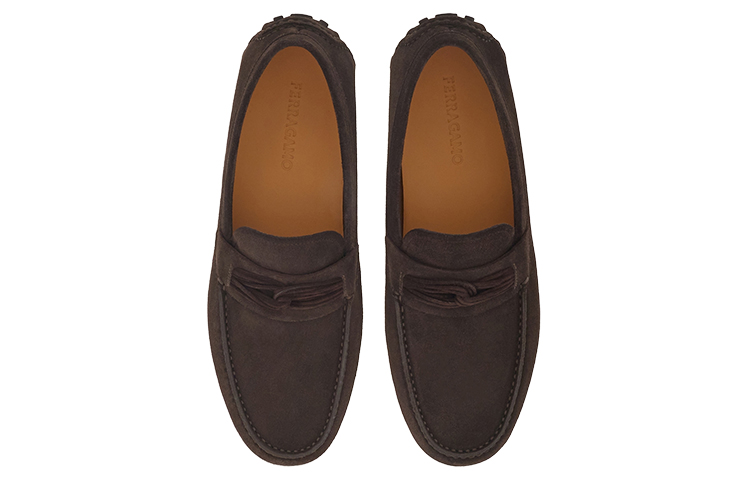 FERRAGAMO Gancini Loafer 'Coffee Suede' 圖 3