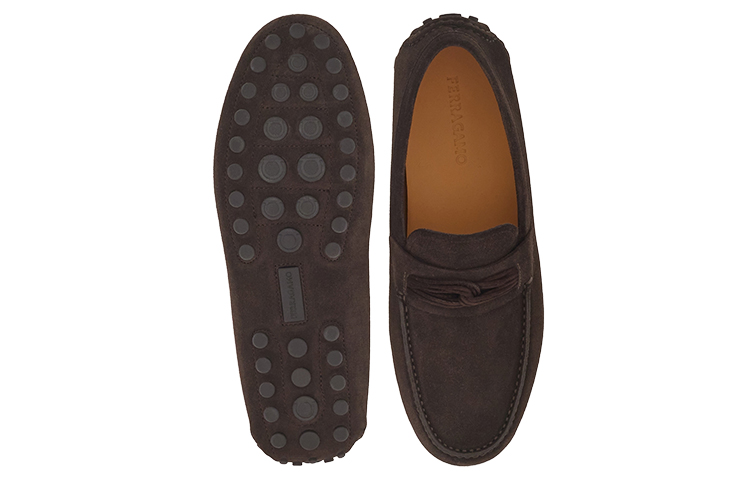 FERRAGAMO Gancini Loafer 'Coffee Suede' 圖 5