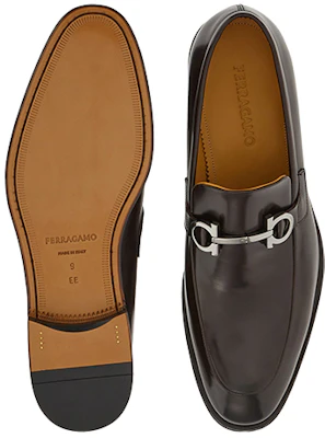 FERRAGAMO菲拉格姆 GANCINI 牛皮革 裝飾套腳 樂福鞋 男款 深栗色 Shop FERRAGAMO菲拉格姆 GANCINI 牛皮革 裝飾套腳 樂福鞋 男款 深栗色