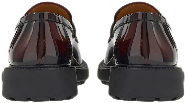 FERRAGAMO菲拉格慕 Gancini 皮革飾面搭扣套腳樂福鞋 男款 紅黑色 Shop FERRAGAMO菲拉格慕 Gancini 皮革飾面搭扣套腳樂福鞋 男款 紅黑色