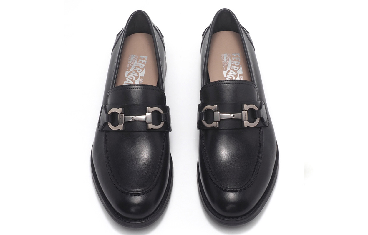 FERRAGAMO Gancini Loafer 'Simple CMFT Black' 圖 4