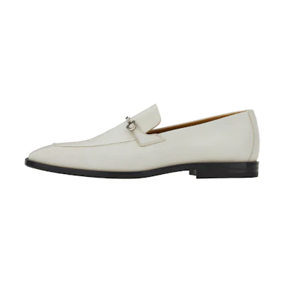 FERRAGAMO Gancini Loafer 'White'