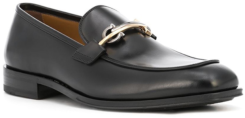 FERRAGAMO Gancini Low-Top Leather Sneaker 'Black' 020373-745223 Order FERRAGAMO Gancini Low-Top Leather Sneaker 'Black' 020373-745223
