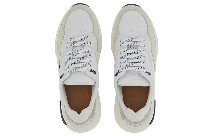 FERRAGAMO Gancini Low-Top 'White Blue' 圖 3