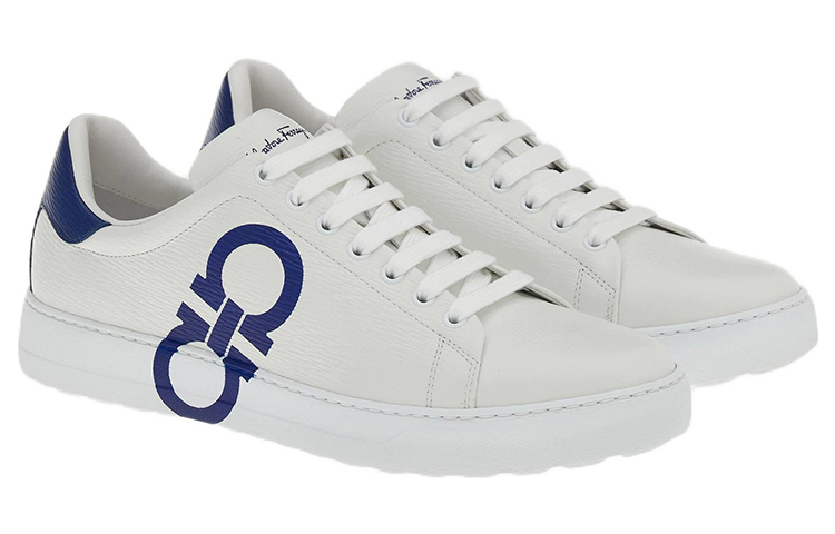 Order 페라가모 간치니 로우탑 스니커즈 '화이트 블루' 020489-753086