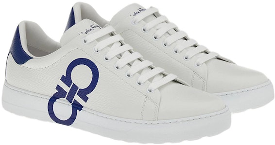 페라가모 간치니 로우탑 스니커즈 '화이트 블루' 020489-753086 Order 페라가모 간치니 로우탑 스니커즈 '화이트 블루' 020489-753086