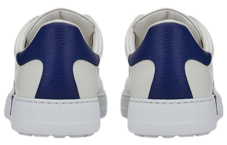 Shop 페라가모 간치니 로우탑 스니커즈 '화이트 블루' 020489-753086