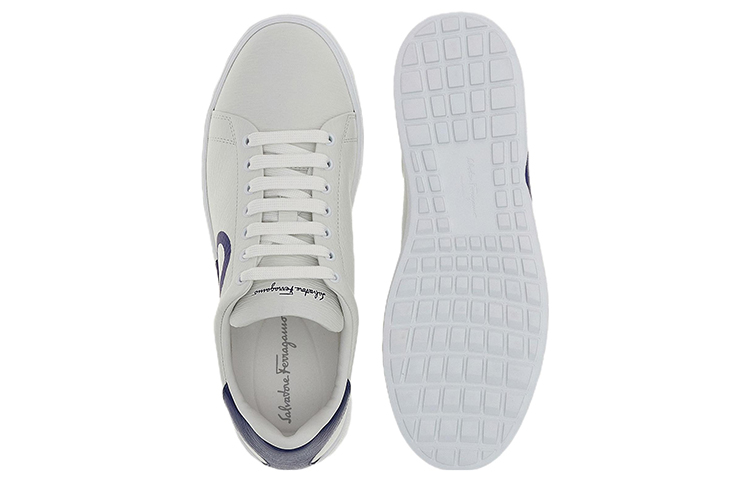 Purchase 페라가모 간치니 로우탑 스니커즈 '화이트 블루' 020489-753086