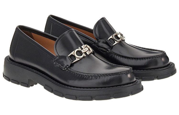 FERRAGAMO Gancini Moccasin 'Black' 圖 2