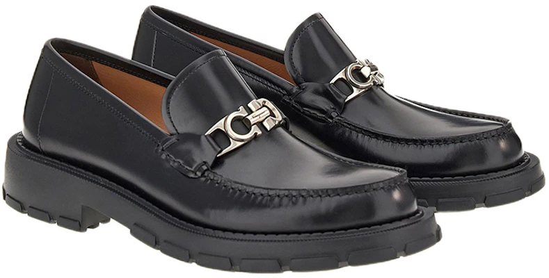 FERRAGAMO Gancini 黑色莫卡辛鞋 020814-753788 Order FERRAGAMO Gancini 黑色莫卡辛鞋 020814-753788