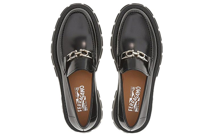 FERRAGAMO Gancini Moccasin 'Black' 圖 3