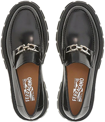 FERRAGAMO Gancini 黑色莫卡辛鞋 020814-753788 Lookbook FERRAGAMO Gancini 黑色莫卡辛鞋 020814-753788