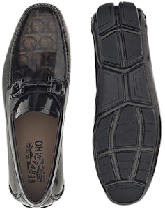 FERRAGAMO Gancini 黑色小牛皮豆豆鞋驾驶鞋 02C398-749452 Purchase FERRAGAMO Gancini 黑色小牛皮豆豆鞋驾驶鞋 02C398-749452