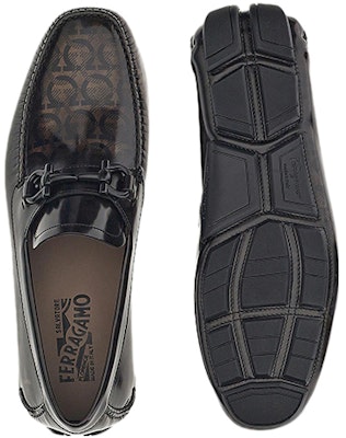 FERRAGAMO Gancini Moccasin 'Black Calfskin Driver' 02C398-749452 Purchase FERRAGAMO Gancini Moccasin 'Black Calfskin Driver' 02C398-749452