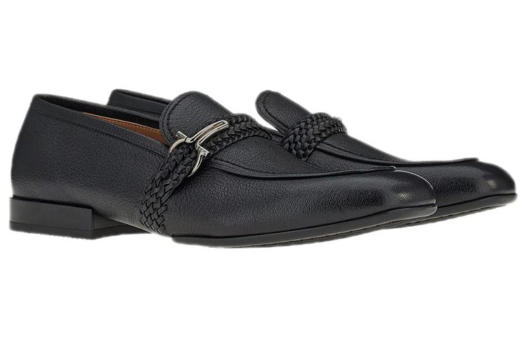 FERRAGAMO Gancini Moccasin 'Black Goat Leather' 圖 2