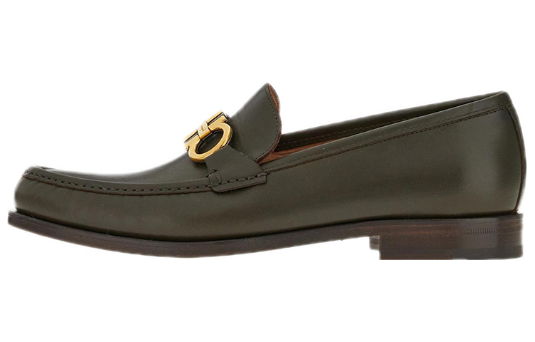 FERRAGAMO Gancini Moccasin 'Green'