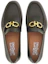 Lookbook Ferragamo 菲拉格慕 Gancini 小牛皮時尚莫卡辛鞋 綠色