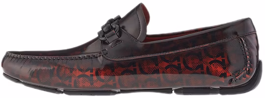 FERRAGAMO Gancini Moccasin 'Red Black' 02C398-749451 FERRAGAMO Gancini Moccasin 'Red Black' 02C398-749451