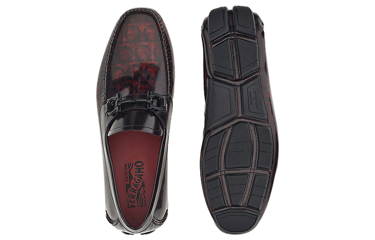 Purchase 페라가모 간치니 모카신 레드 블랙 02C398-749451