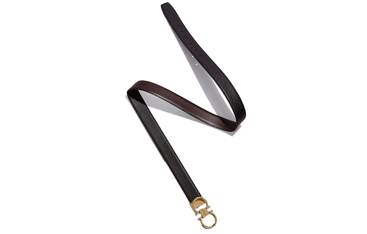 Lookbook Ferragamo Gancini 双面皮带 黑色 3.5cm 679938-0723913