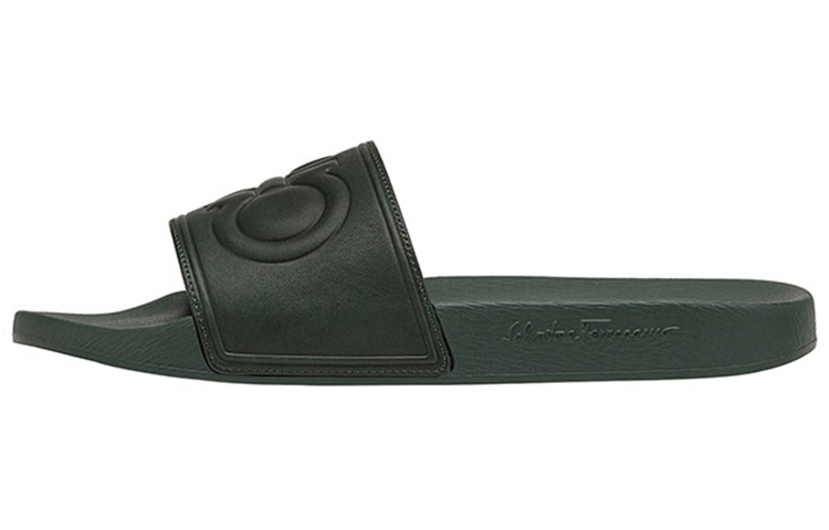 Buy FERRAGAMO Gancini Slide 'Green PVC' 020294-743584