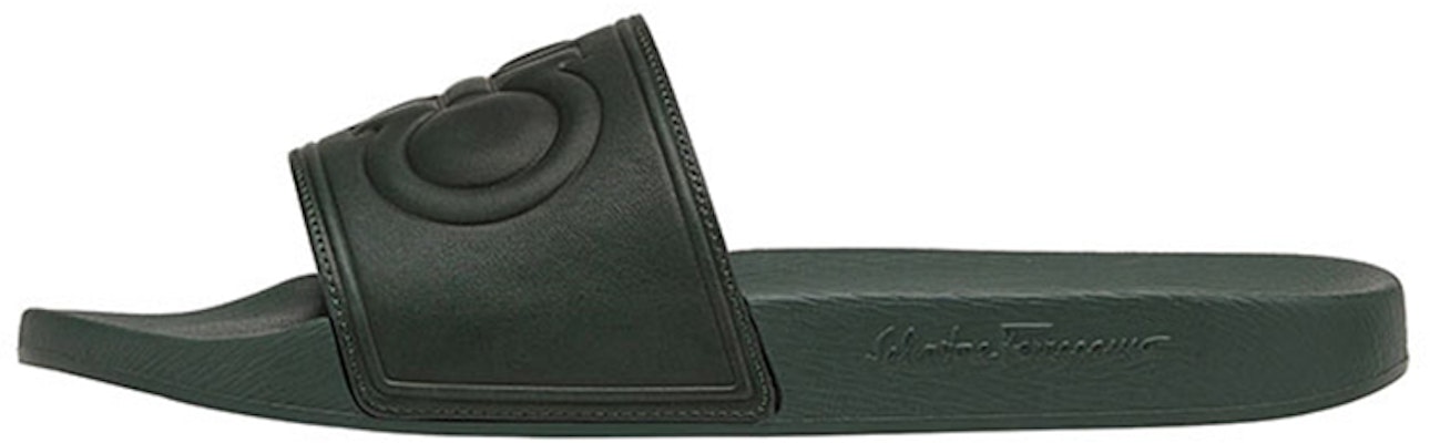 FERRAGAMO Gancini Slide 'Green PVC' 020294-743584 Buy FERRAGAMO Gancini Slide 'Green PVC' 020294-743584